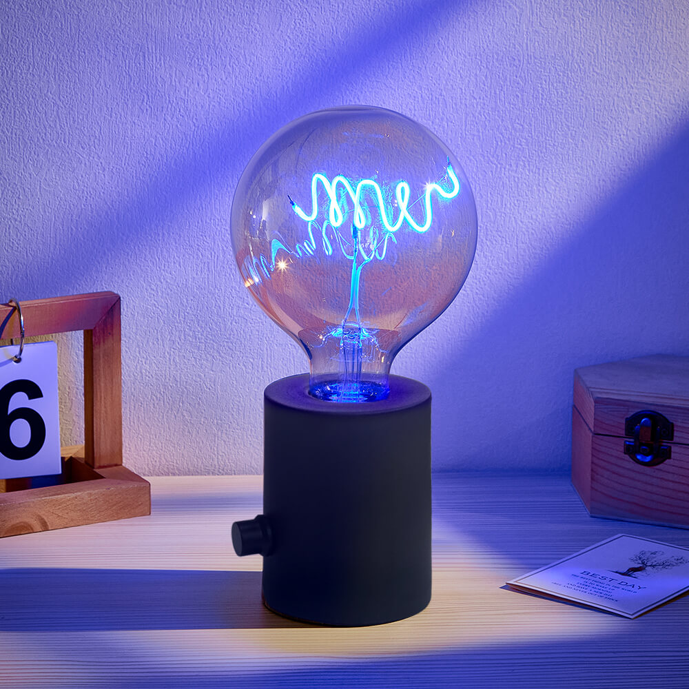 Custom Text Vintage Edison Led Filament Modeling Lamp Soft Light Bulbs Decorative Light Led