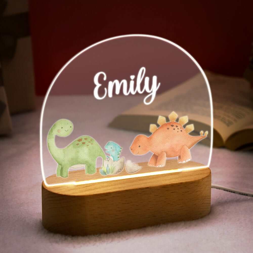 Personalized Dinosaur Night Light